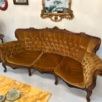 DIVANO con POLTRONA  VINTAGE STILE FRANCESE