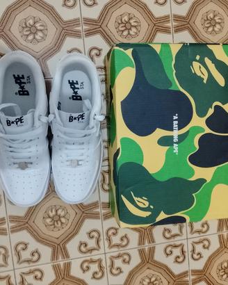 scarpe bape bianche