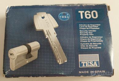 Serratura T60 Tesa cilindro di sicurezza.