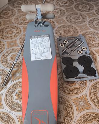 Set Palestra Domyos-panca+manubri+pesi+bilanciere 