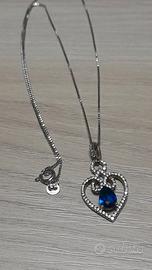 Collana in Argento 925 con Ciondolo a Cuor