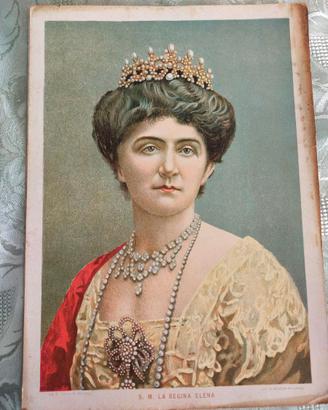 cartoncino con immagine S.M. la Regina Elena