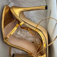 Scarpe aperta oro
