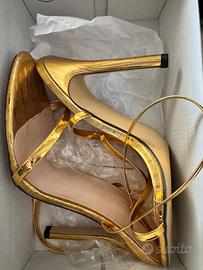 Scarpe aperta oro