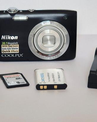 Nikon Coolpix S2800 Digitale Nera 20.1 Megapixsel