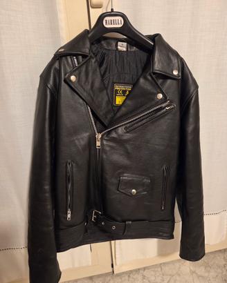 Giacca moto pelle texpeed- NUOVA con protezioni CE