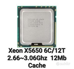 Xeon X5650 6C/12T 2.66~3.06Ghz  12Mb Cache