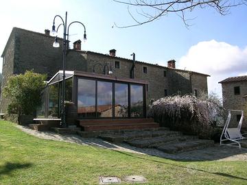 Veranda vetrata smontata