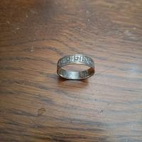 Fedina donna vintage anni 50 argento 800