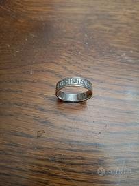 Fedina donna vintage anni 50 argento 800