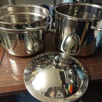 pentola pastaia in acciaio