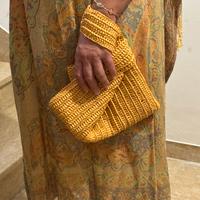 Borsa uncinetto da polso nodo giapponese