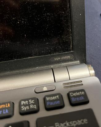 Notebook Sony vaio Z 520N per ricambi