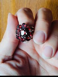 Anello Granati Naturali