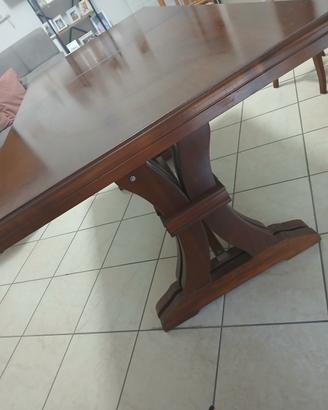 tavolo il legno allungabile .
