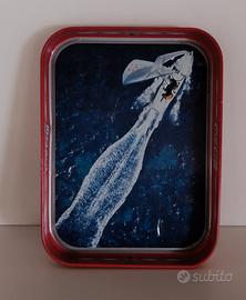 Vassoio Coca-Cola vintage rosso 27,5x21 cm