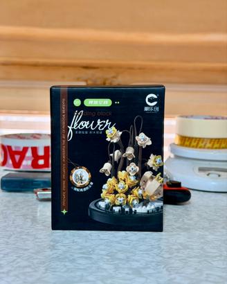 Building Block Fiori Rosa di Montagna Flowers Rose