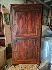CREDENZA ANGOLARE ROMAGNOLA IN LEGNO VINTAGE