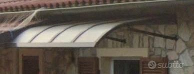 tettoia curva casa pensilina esterno alluminio