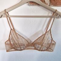 Reggiseno La Perla lingerie - Pizzo nude + Strass