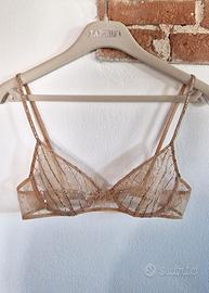 Reggiseno La Perla lingerie - Pizzo nude + Strass