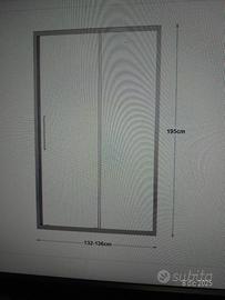 Porta doccia scorrevole 