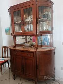 Credenza  in noce, inizio anni '30 stile Liberty
