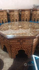 Set Salotto Arabo/Marocchino Artigianale – Tavolo