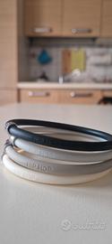 Set 4 Bracciali Hip Hop originali in silicone 