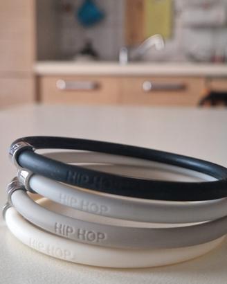 Set 4 Bracciali Hip Hop originali in silicone 