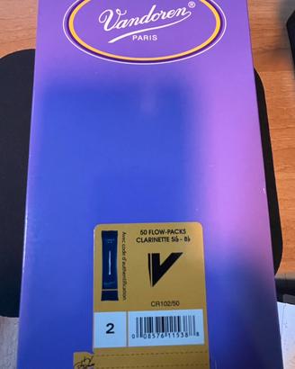 Ance clarinetto sib Vandoren Blu n. 2 (box da 50)