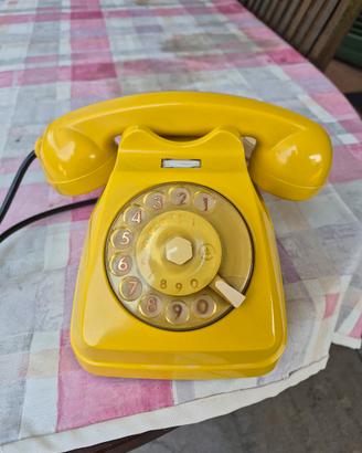 telefono a disco s62 siemens giallo originale 