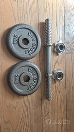 manubrio + 2 dischi 2 kg