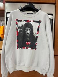 Felpa streetwear con stampa Guy Fawkes/Anonymous