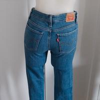  Levi's 711 Skinny - W27 L32 - Denim Medio con Str