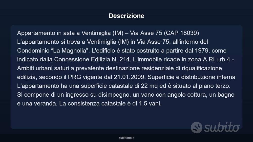 Appartamento – Ventimiglia - Vista 4