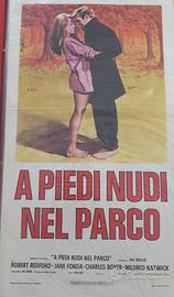 Locandina 33x70 film A Piedi Nudi Nel Parco