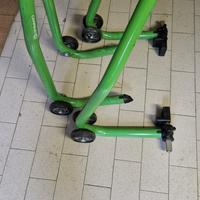 cavalletti moto verdi kawasaki ant+post