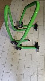 cavalletti moto verdi kawasaki ant+post