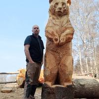 sculture in legno cedro 