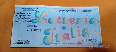 LOTTO PZ. 3 BIGLIETTI LOTTERIA
