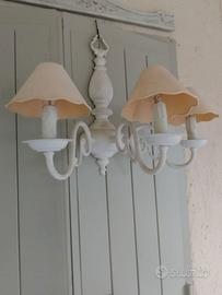 Applique Shabby 3 luci, in ferro