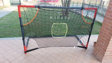 Porta calcio KIPSTA Decathlon +  rete con i  buchi