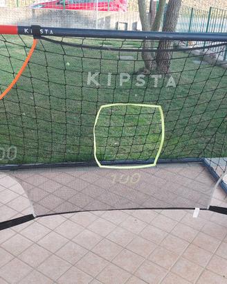 Porta calcio KIPSTA Decathlon +  rete con i  buchi