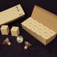 Faretto alogeno mr16+c 12v 50w n°10 pezzi