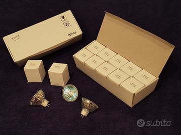 Faretto alogeno mr16+c 12v 50w n°10 pezzi