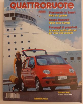 Rivista Quattroruote Agosto 1998 (N°514)