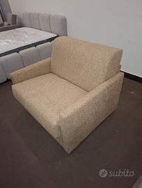 POLTRONA LETTO RIBALTONE IN TESSUTO 