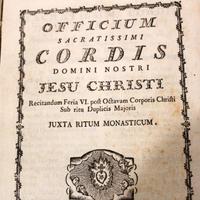 Antica Liturgia Latino - Gesù Cristo - Raro 1771