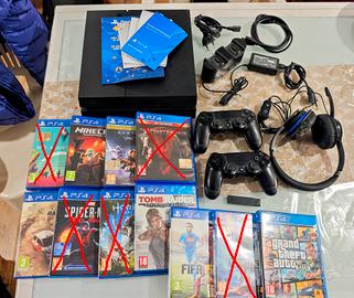 PlayStation PS4 1tb 4 giochi 1 controller accessor